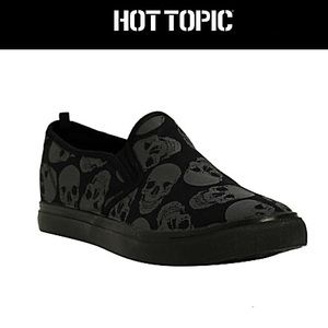 Hot Topic skull slip ons